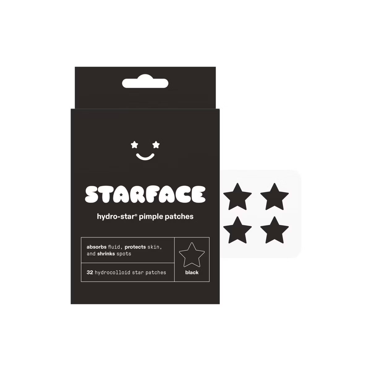 PREVENTA - STARFACE Black Star Pimple Patches - 32 estrellas