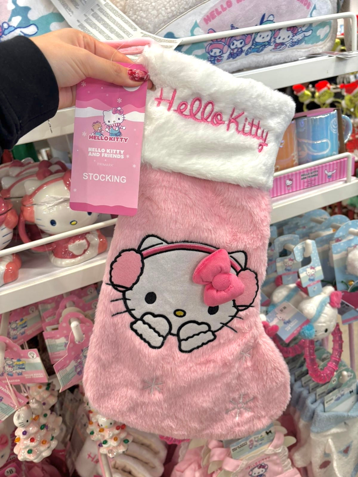 Bota navideña Hello Kitty