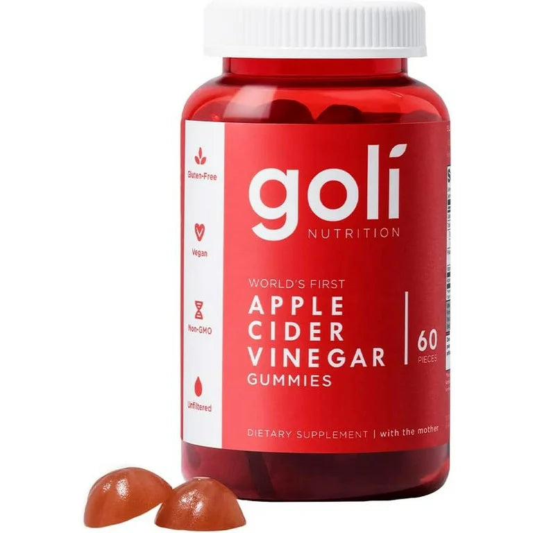 PREVENTA - Goli Nutrition Gomitas Veganas de Vinagre de Sidra de Manzana 60 Gomitas