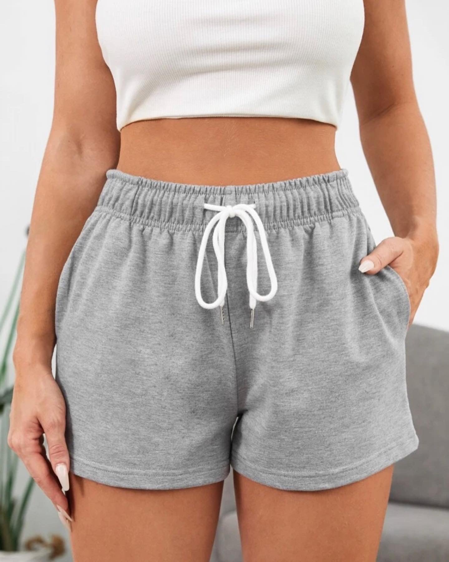Shorts Pants tiro alto