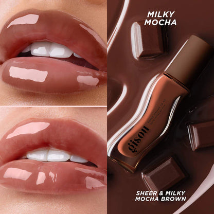 Gisou  Milky Mocha Honey Infused Hydrating Lip Oil