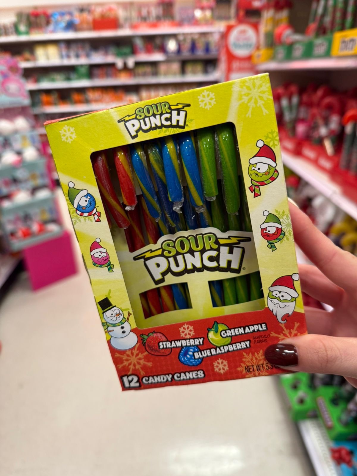 Candy Cane bastones Sour Punch americanos Imagen principal del producto