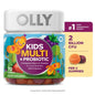 PREVENTA - OLLY Kids Multivitamin + Probiotic Gummy Suplemento Digestivo Diario, Zinc, Sabor a Bayas, 70 Uds