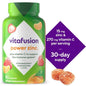 PREVENTA - vitafusion Power Zinc Vitaminas Gomosas, Apoyo Inmunológico con Sabor a Fresa y Mandarina (1), 90 Unidades