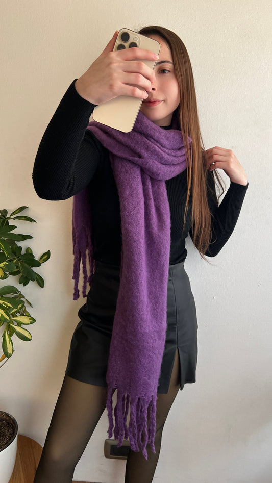 MAXI BUFANDA MORADO