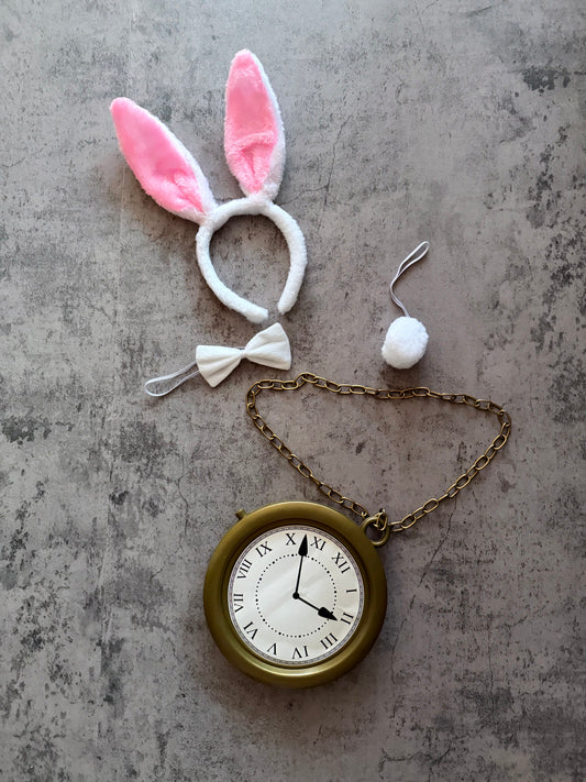 SET ACCESORIOS CONEJO RABBIT WHITE