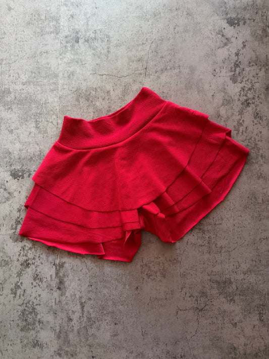 FALDA SHORT ROJO
