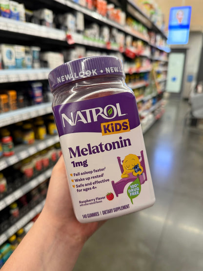 MELATONINA NIÑO 1 mg NATROL 140 GOMITAS