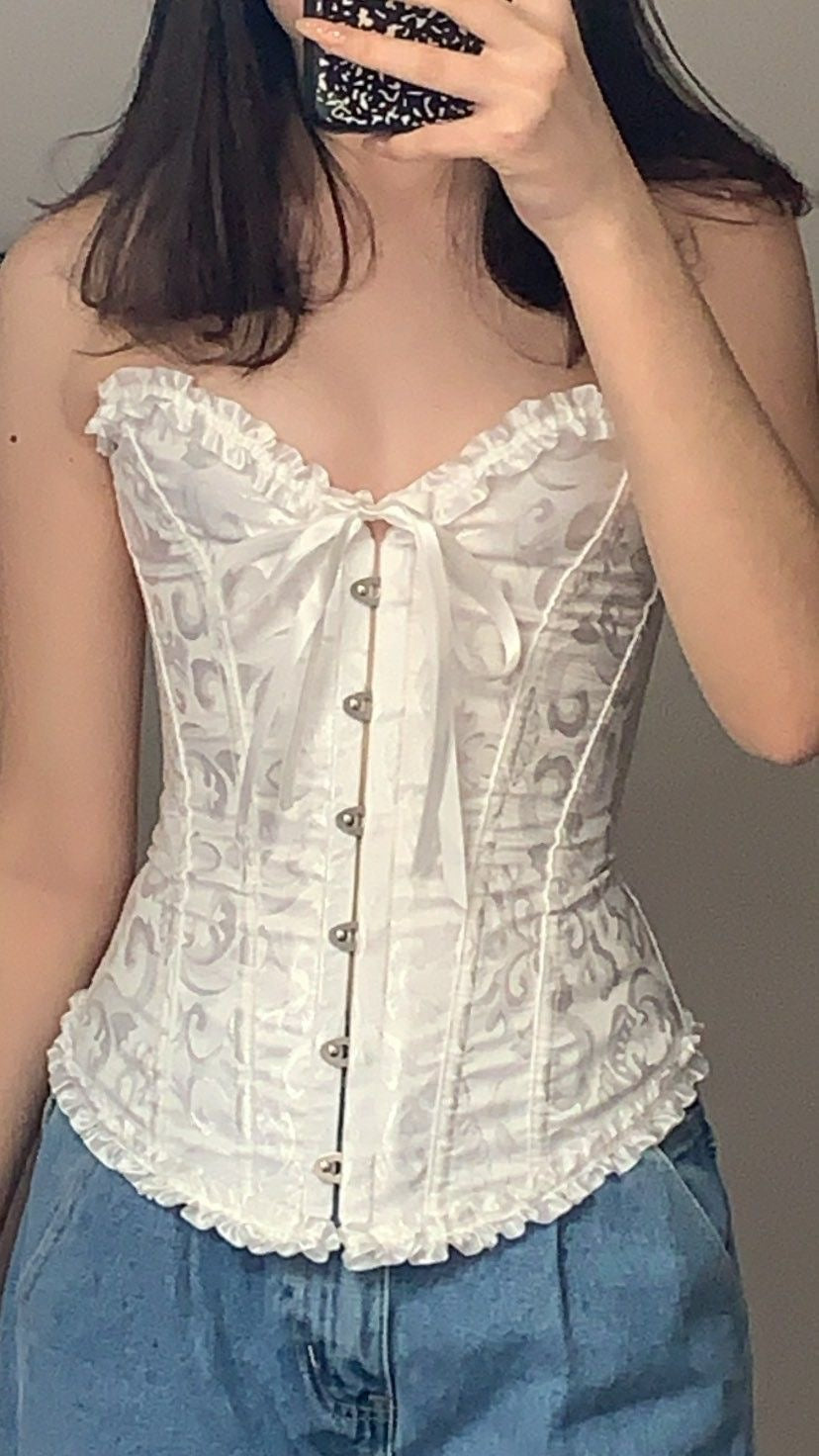 Corset Victoriano Blanco Imagen principal del producto