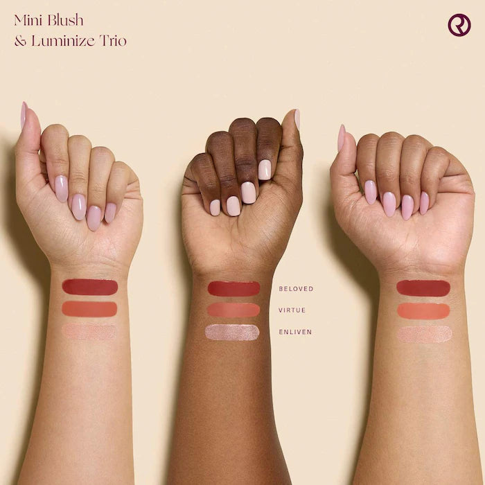 Set blush y iluminador Rare Beauty