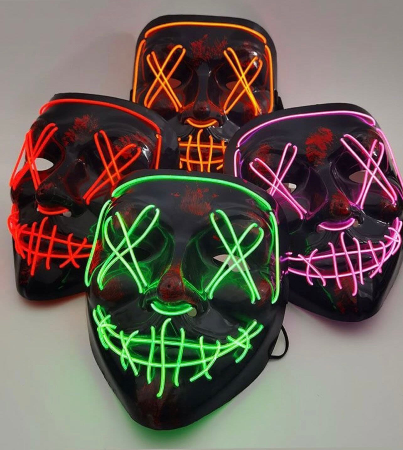 MÁSCARA LED COLOR AL AZAR