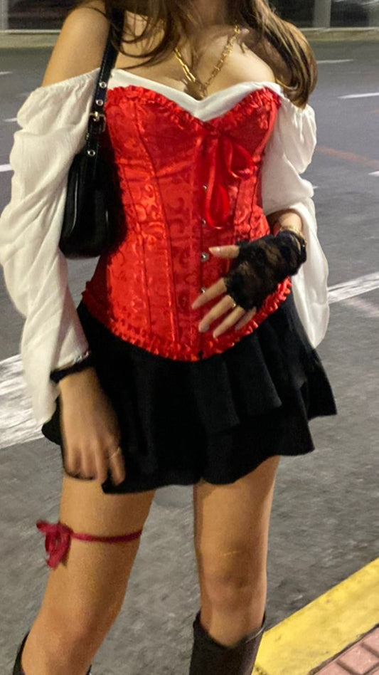 Corset Victoriano Rojo