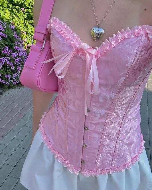 Corset Victoriano rosado