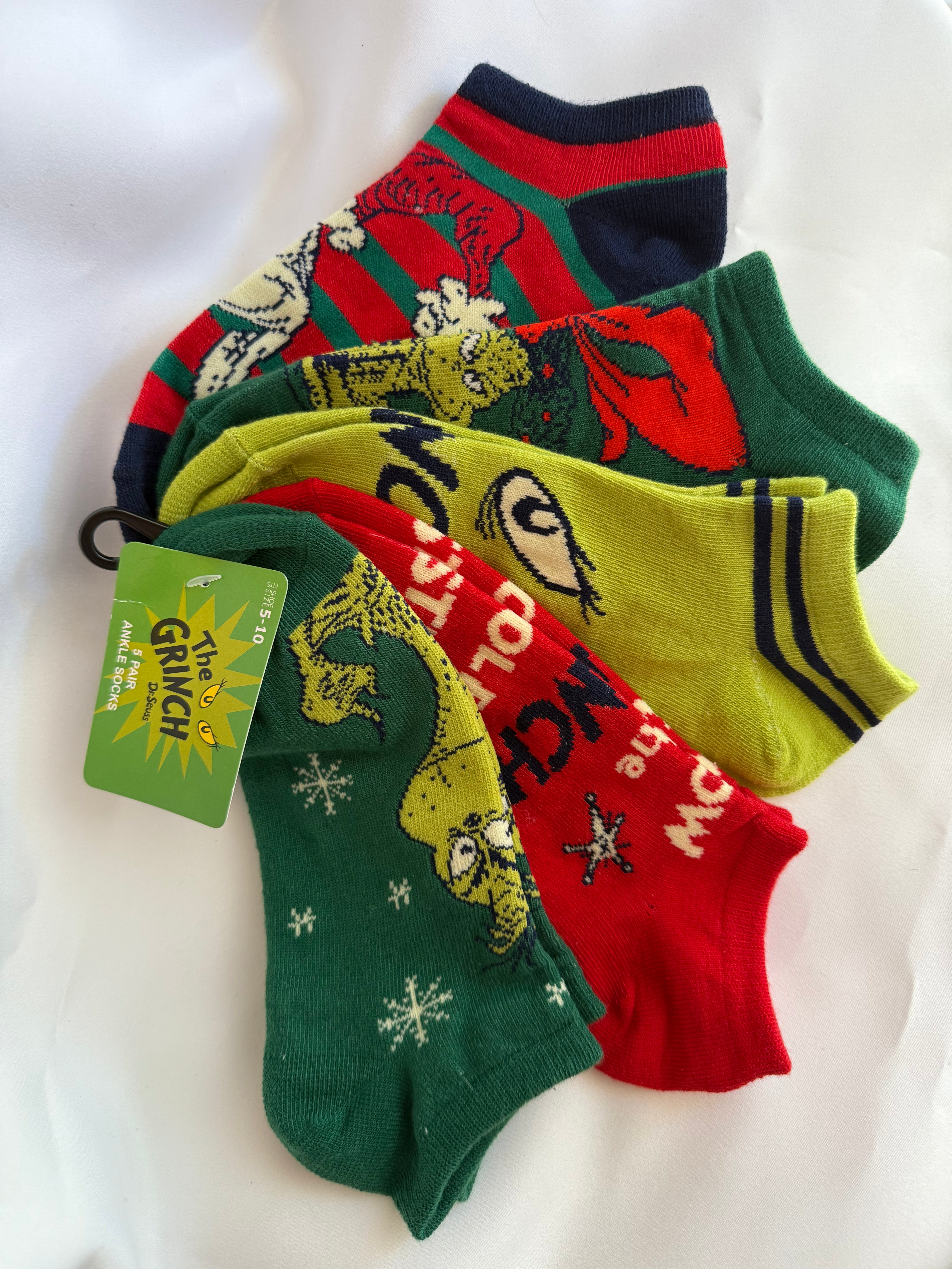 Set 5 calcetines Grinch Imagen principal del producto