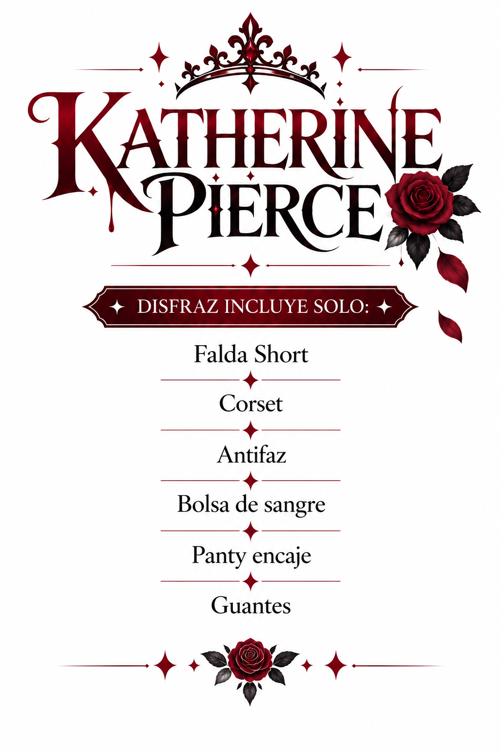 DISFRAZ KATHERINE PIERCE