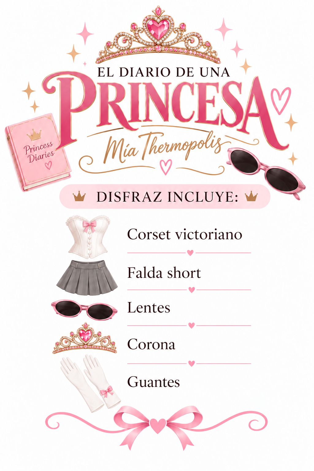 DISFRAZ EL DIARIO DE UNA PRINCESA Imagen secundaria del producto