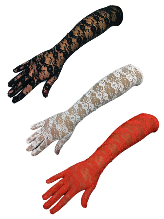 GUANTE ENCAJE 45 CM