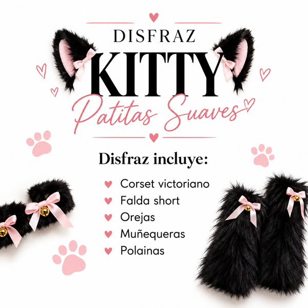 DISFRAZ KITTY PATITAS SUAVES