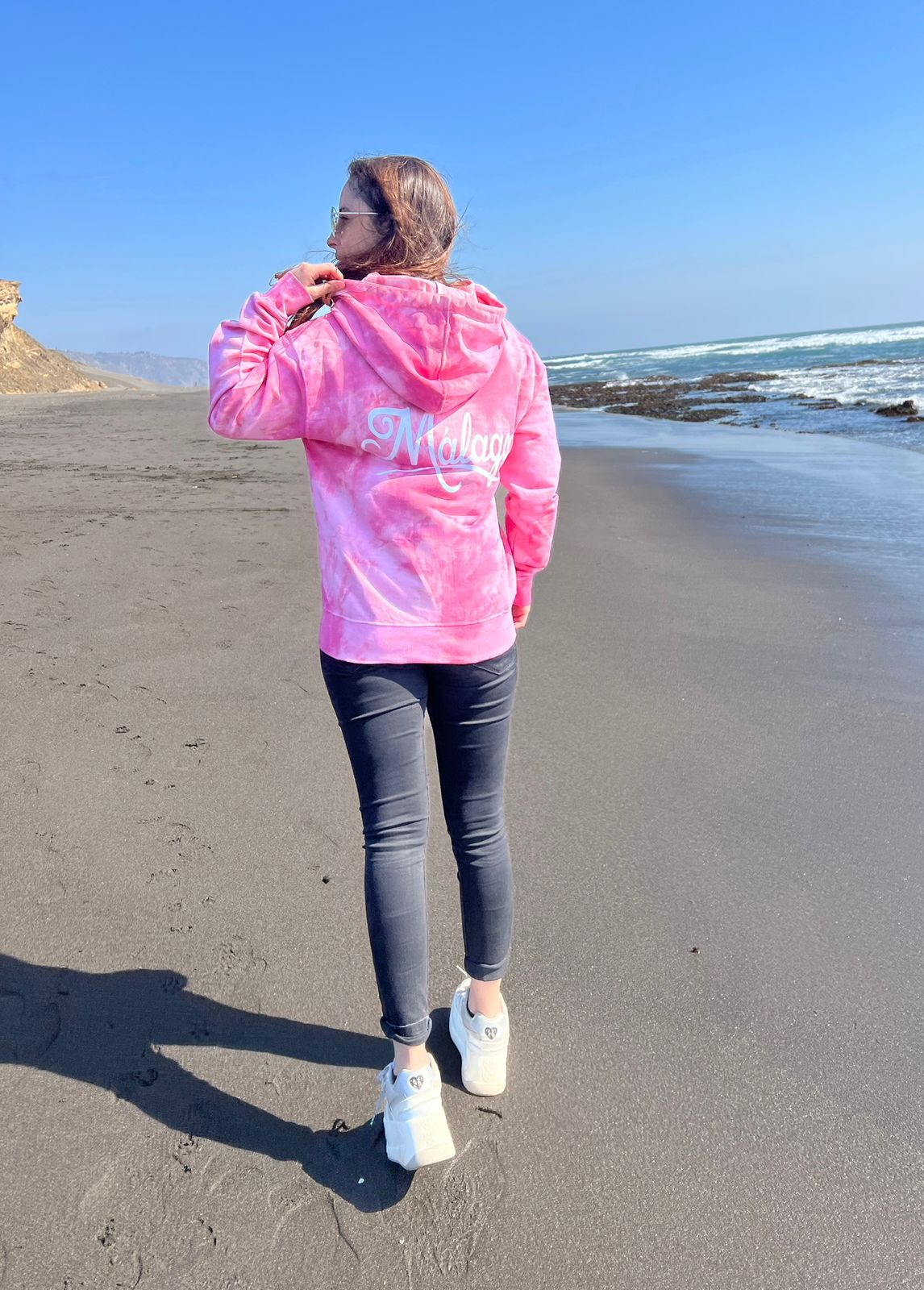 Poleron Cierre Tie Dye  Malaga