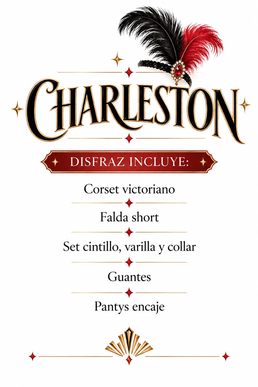 DISFRAZ CHARLESTON
