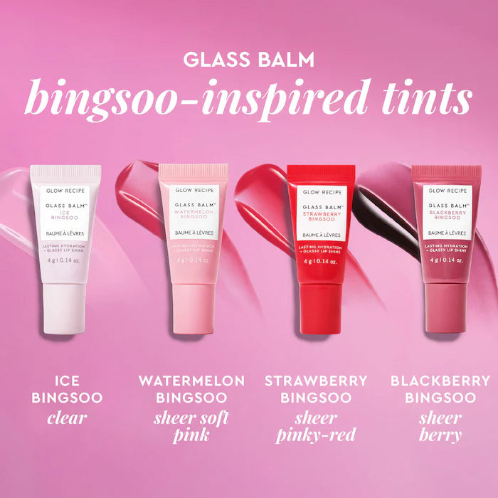 PREVENTA - SET MINI GLASS BALM LIP COLLECTION GLOW RECIPE