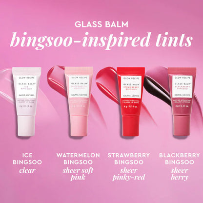 PREVENTA - SET MINI GLASS BALM LIP COLLECTION GLOW RECIPE