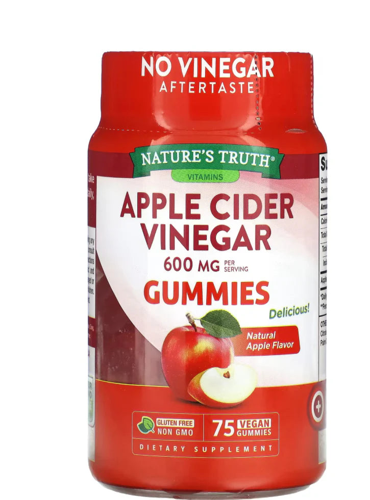 PREVENTA - NATURE TRUTH GOMITAS APPLE CIDER VINEGAR 75U VINAGRE DE MANZANA