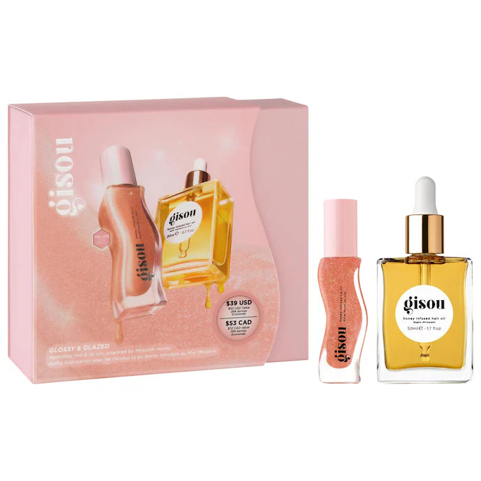 PREVENTA - GISOU - Glossy & Glazed Hair & Lip Oil Gift Set
