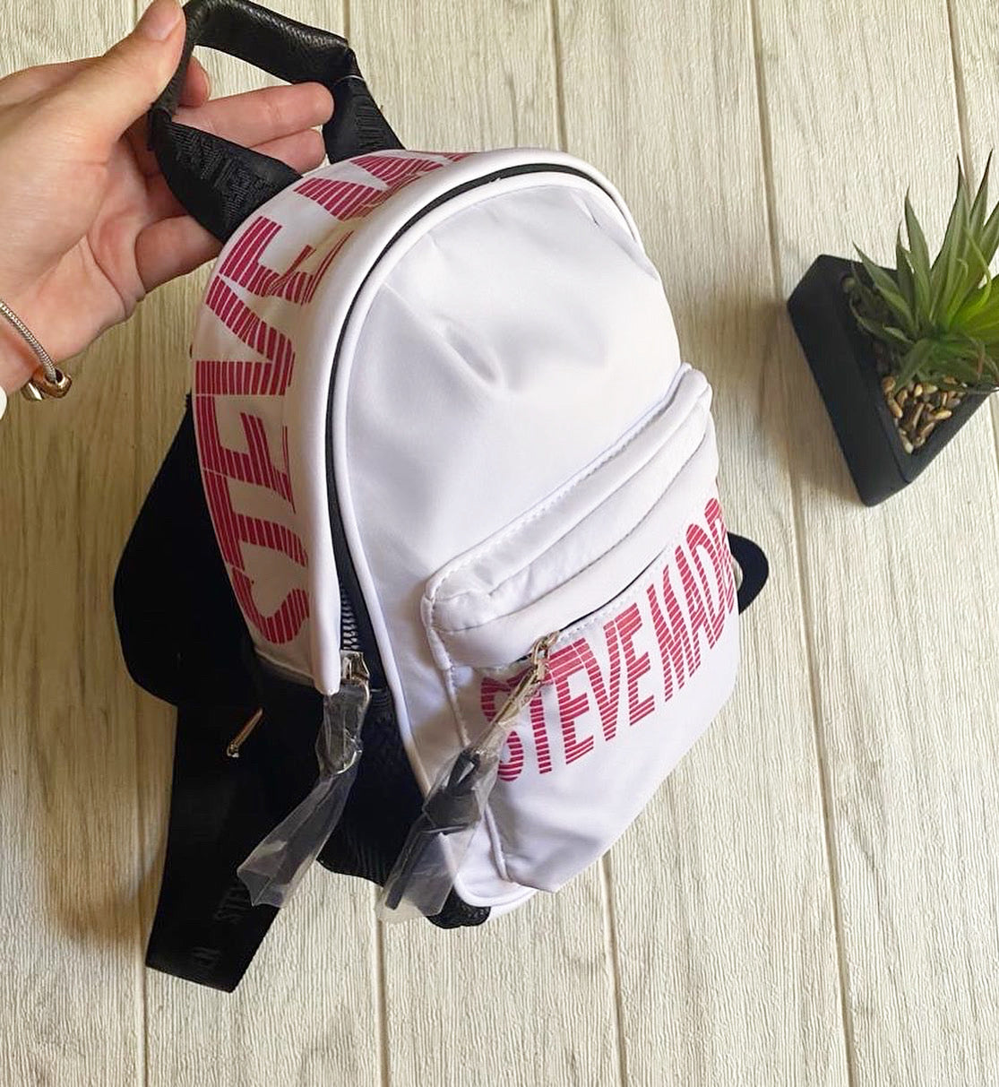 Mochila mini blanco Steve Madden