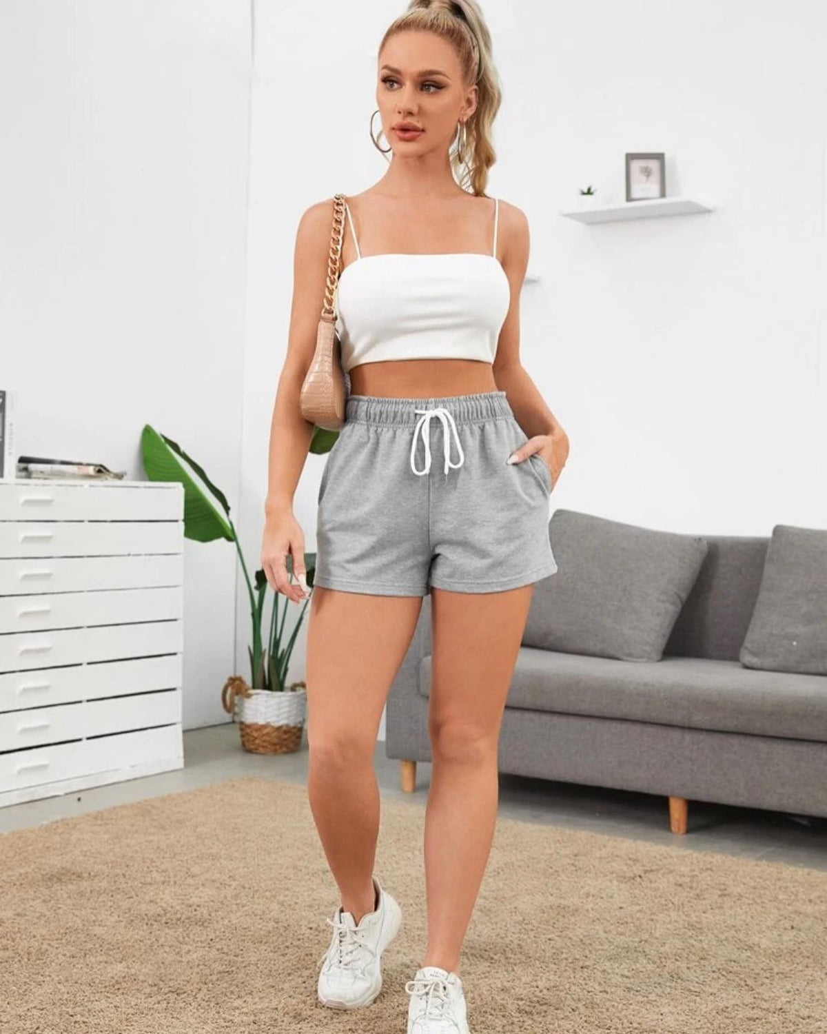 Shorts Pants tiro alto Imagen principal del producto