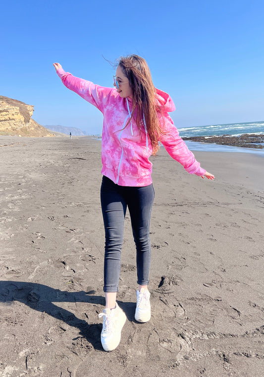 Poleron Cierre Tie Dye  Malaga